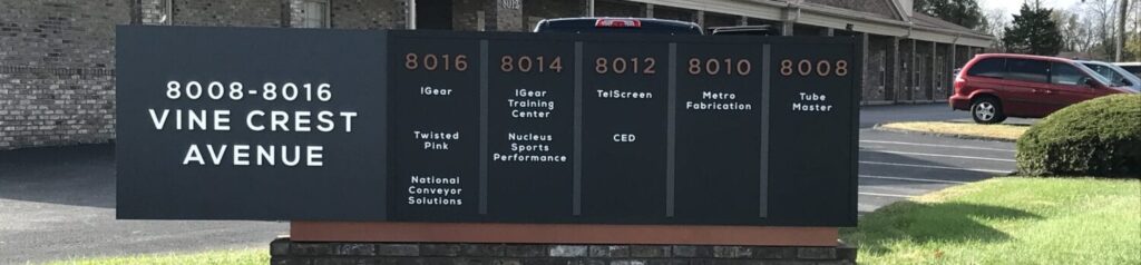 Monument signs can be illuminated or non-illuminated.