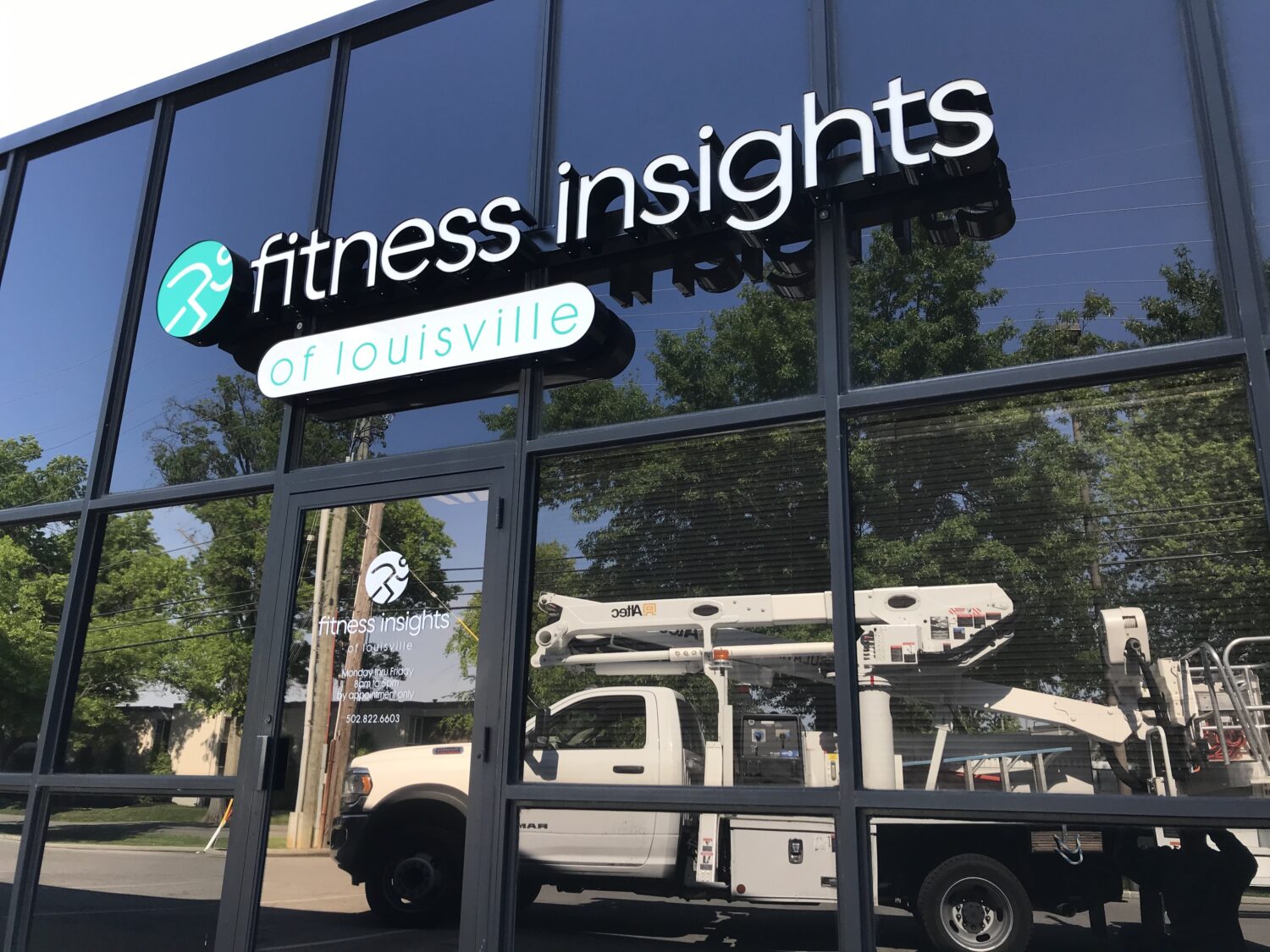Channel Letter Sign for Fitness Insights of Louisville.